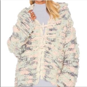 Mademoiselle Pastel Knit Hoodie Sweater by For Love and Lemons